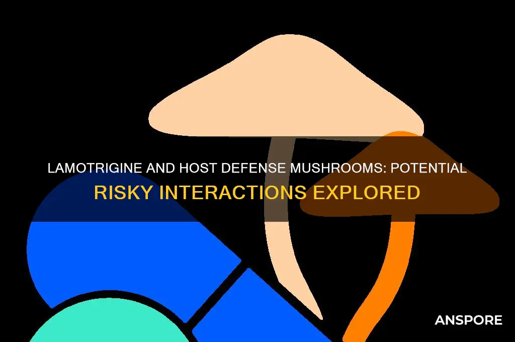 can lamotrigine have negative interaction with host defense mushrooms