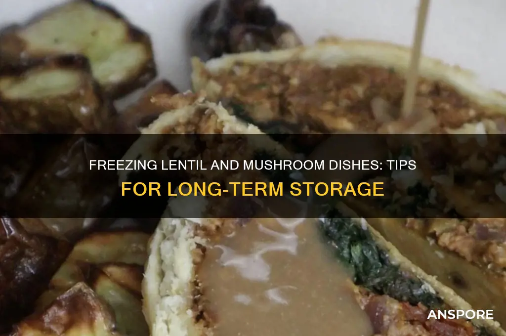 can lentil dishes with mushrooms be frozen