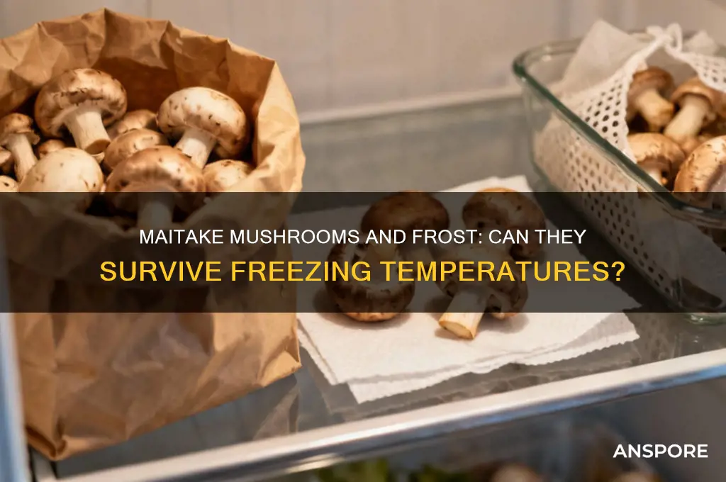 can maitake mushrooms survive freezing temperatures