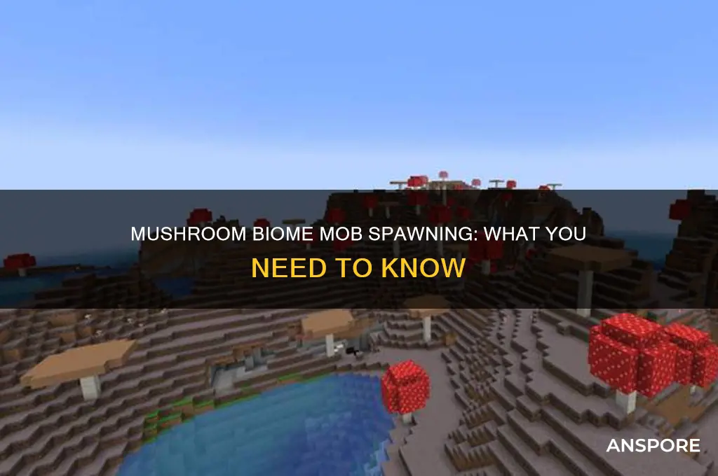 can mobs spawn in a mushroom biome