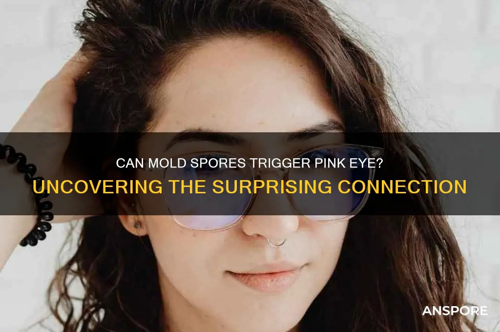 can mold spores cause pink eye