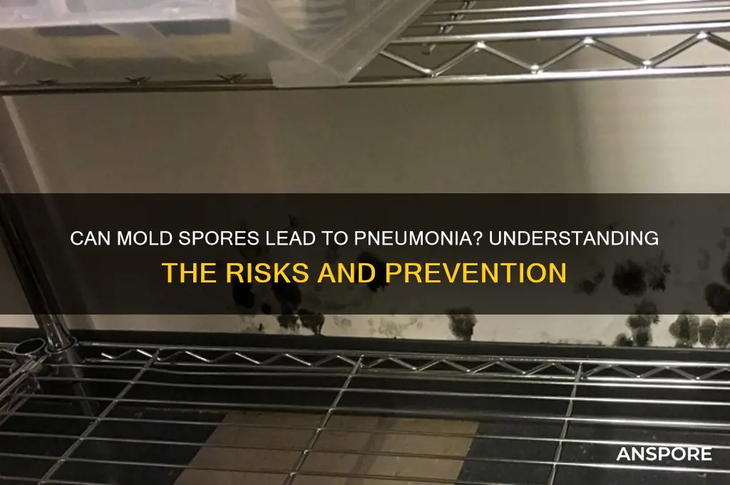 can mold spores cause pneumonia