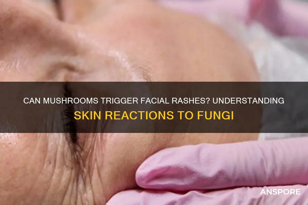 can mushroom cause a rash on your face
