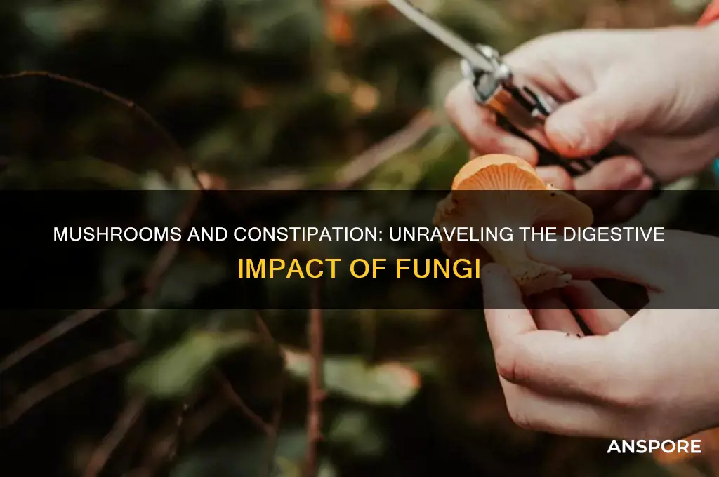 can mushroom cause constipation