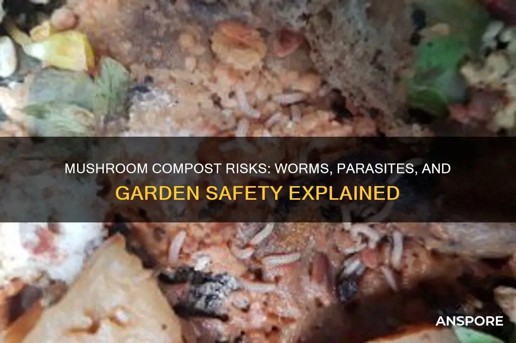 can mushroom compost hurt your garden with worms or parasites