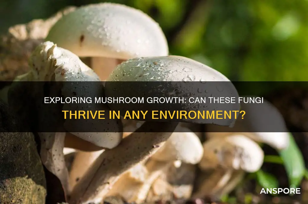 can mushroom grow anywhere