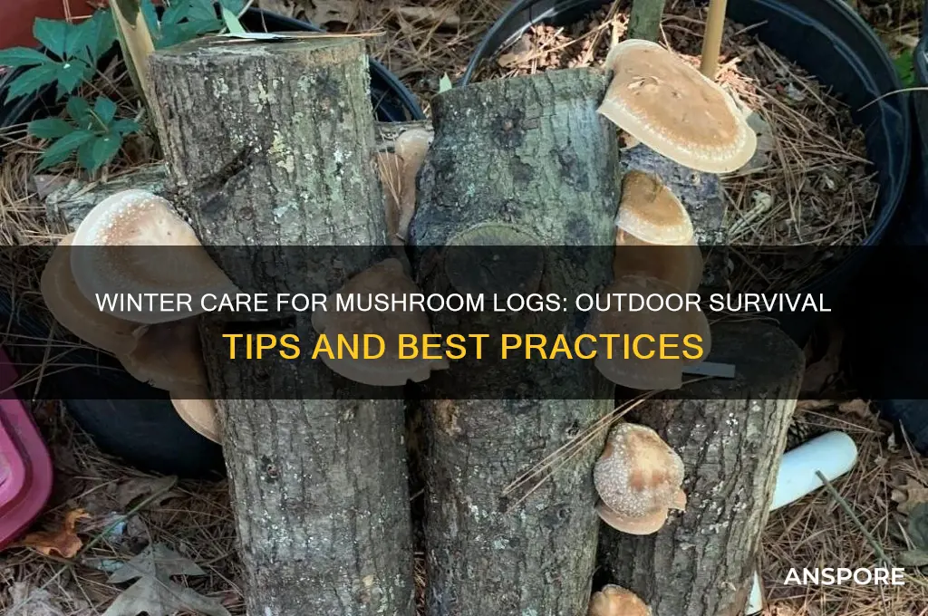 can mushroom logs be left outside in winter