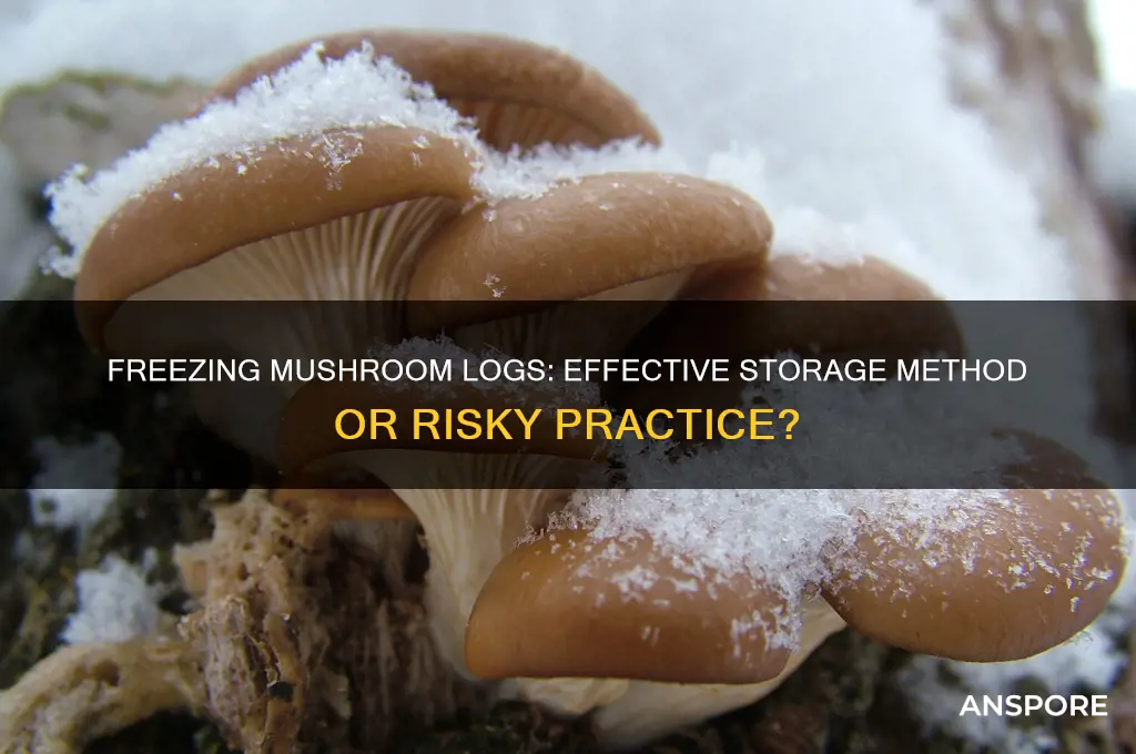 can mushroom logs be stored in the freezer