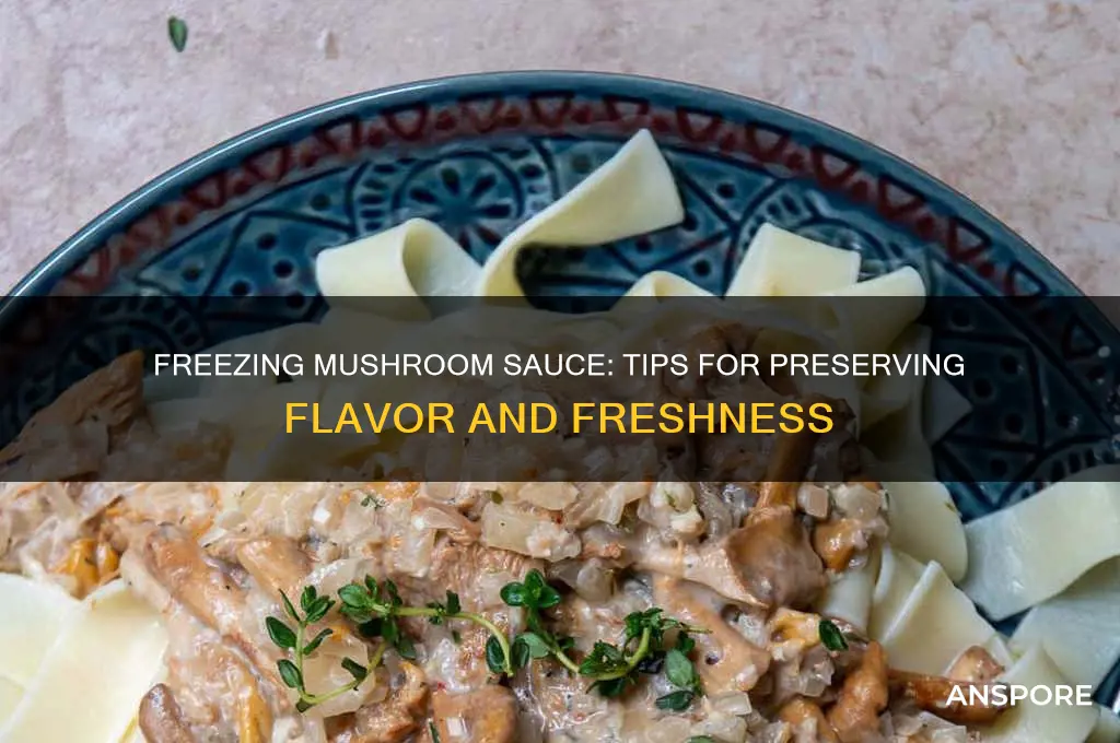 can mushroom sauce be frozen