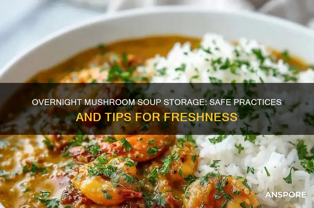can mushroom soup be kept overnight