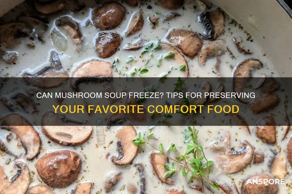 can mushroom soup freeze