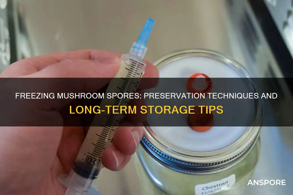can mushroom spores be frozen