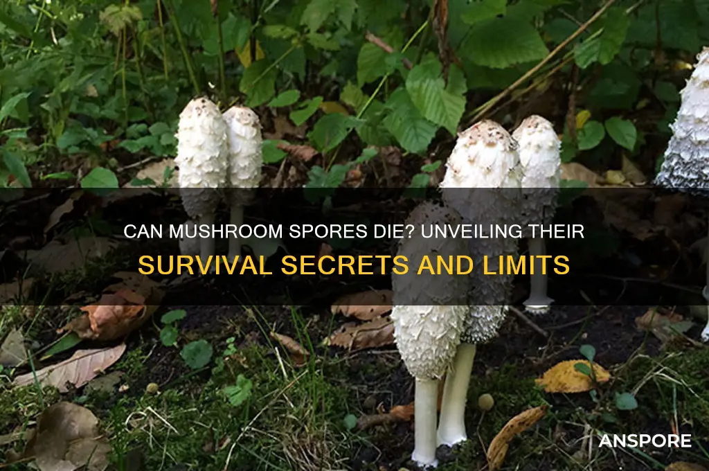 can mushroom spores die