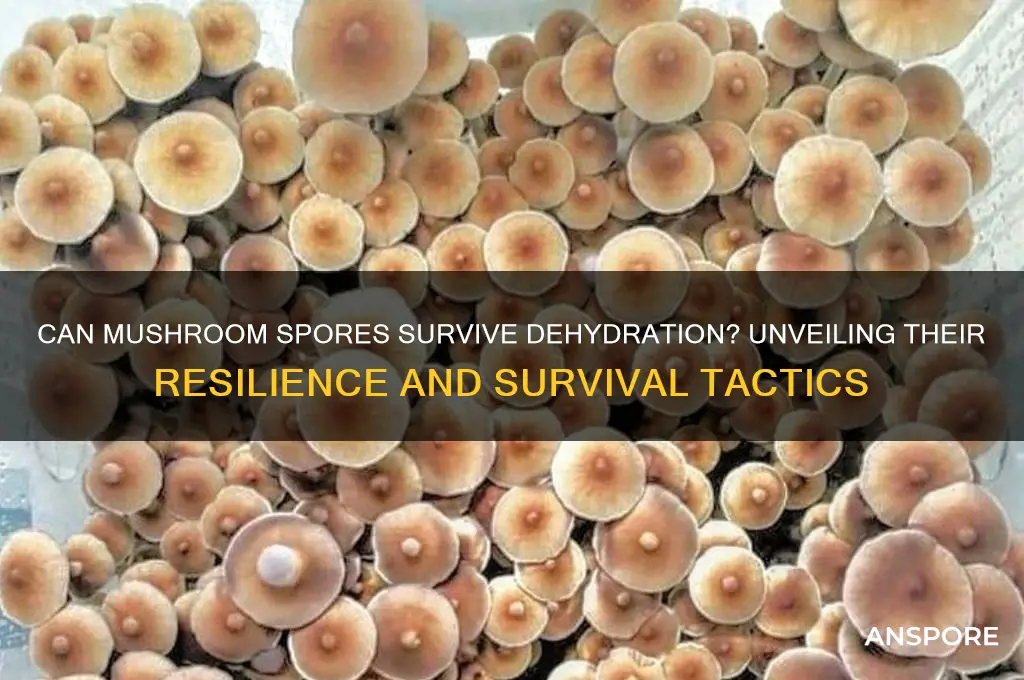 can mushroom spores survive dehydration