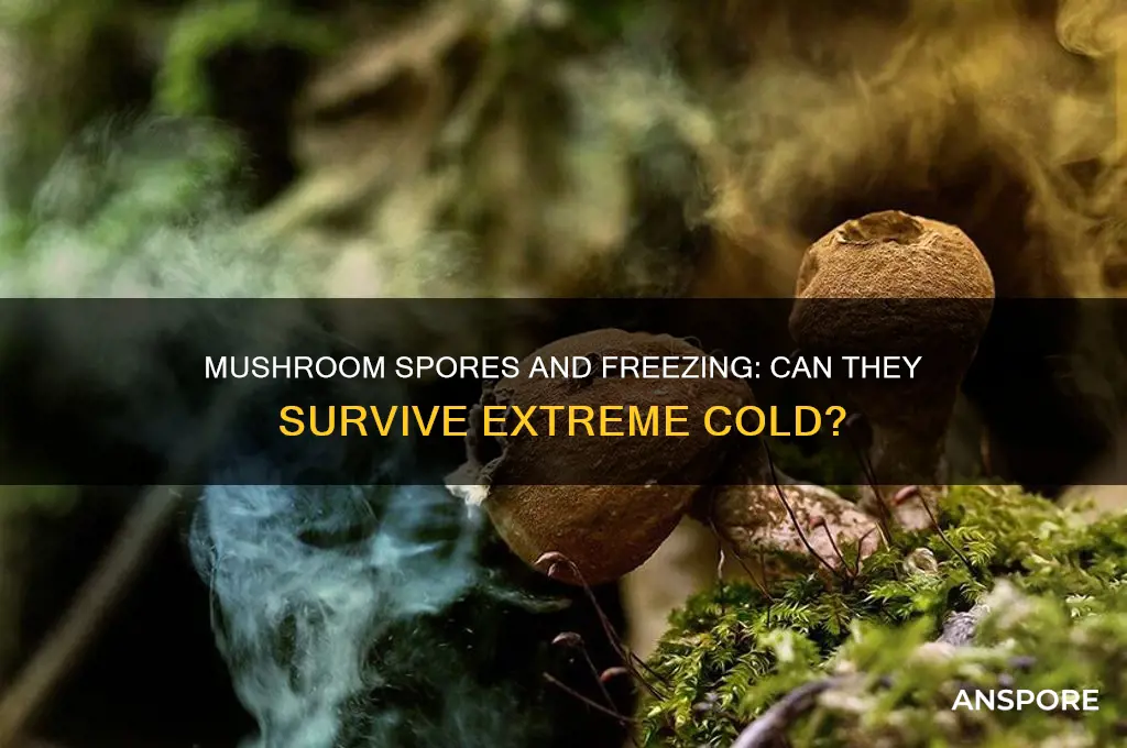can mushroom spores survive freezing