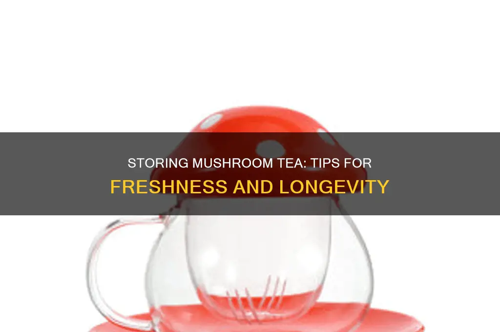 can mushroom tea be stored