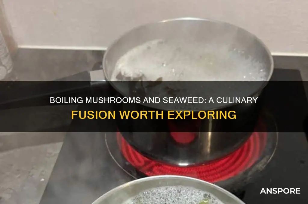 can mushrooms and seaweed be boiled together