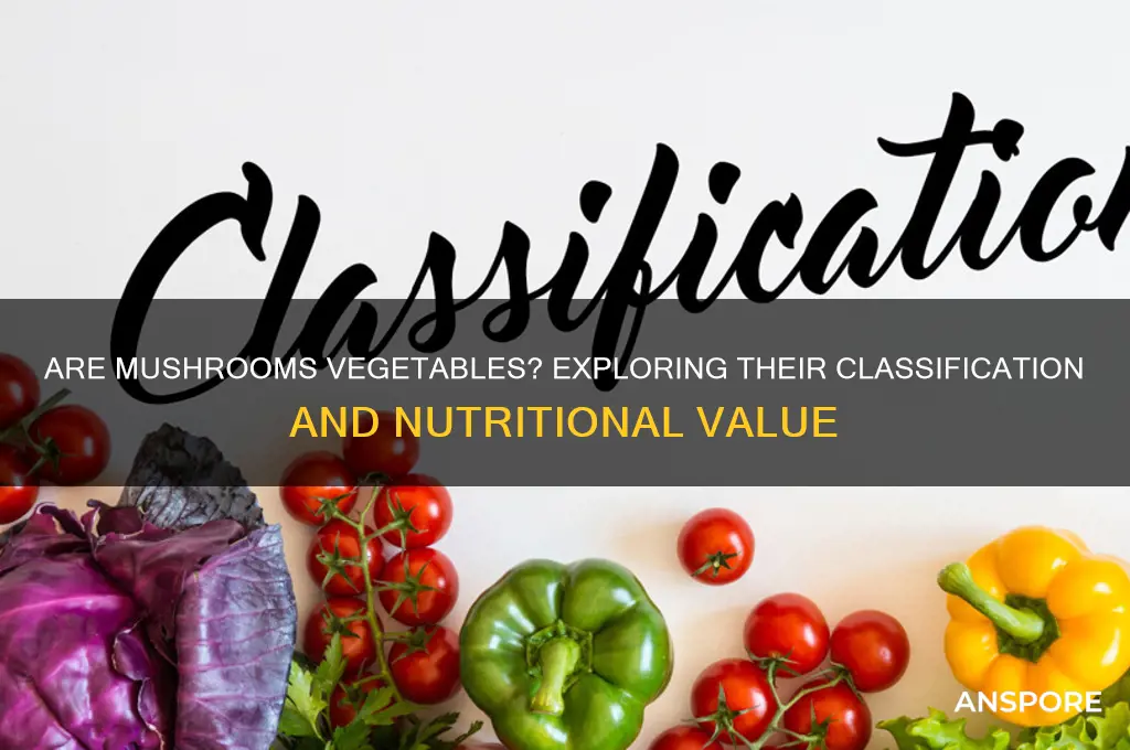 can mushrooms be considered a vegetable