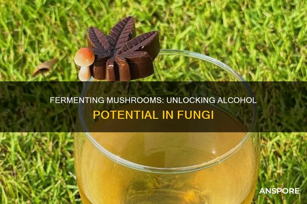 can mushrooms be fermented into alcohol