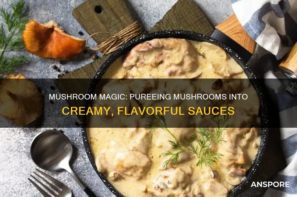 can mushrooms be pureed into a sauce