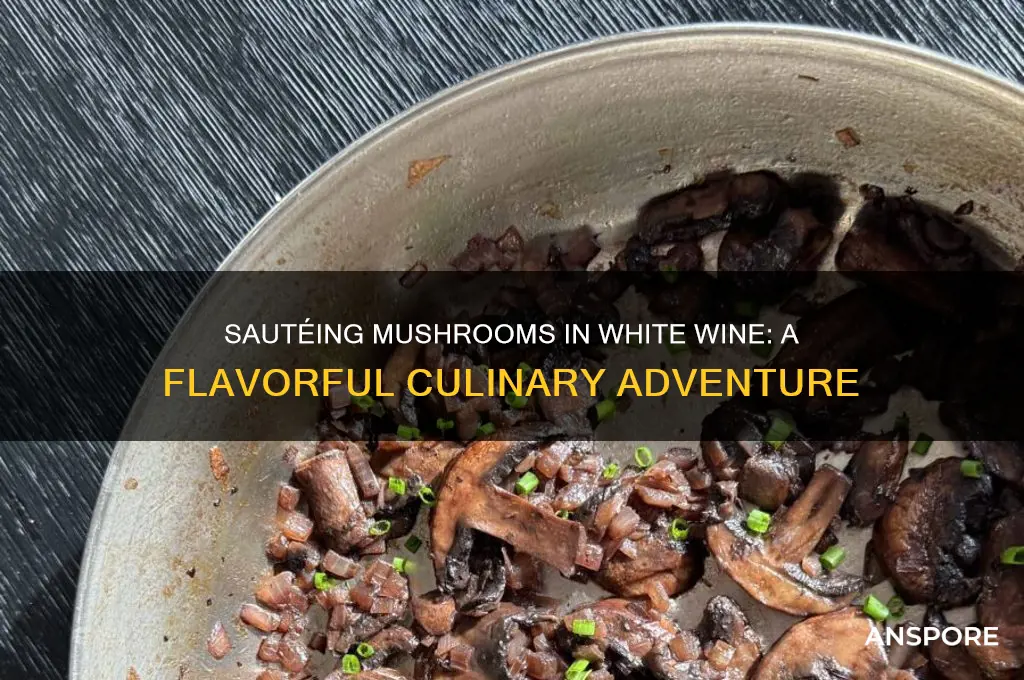 can mushrooms be sauteed in white wine