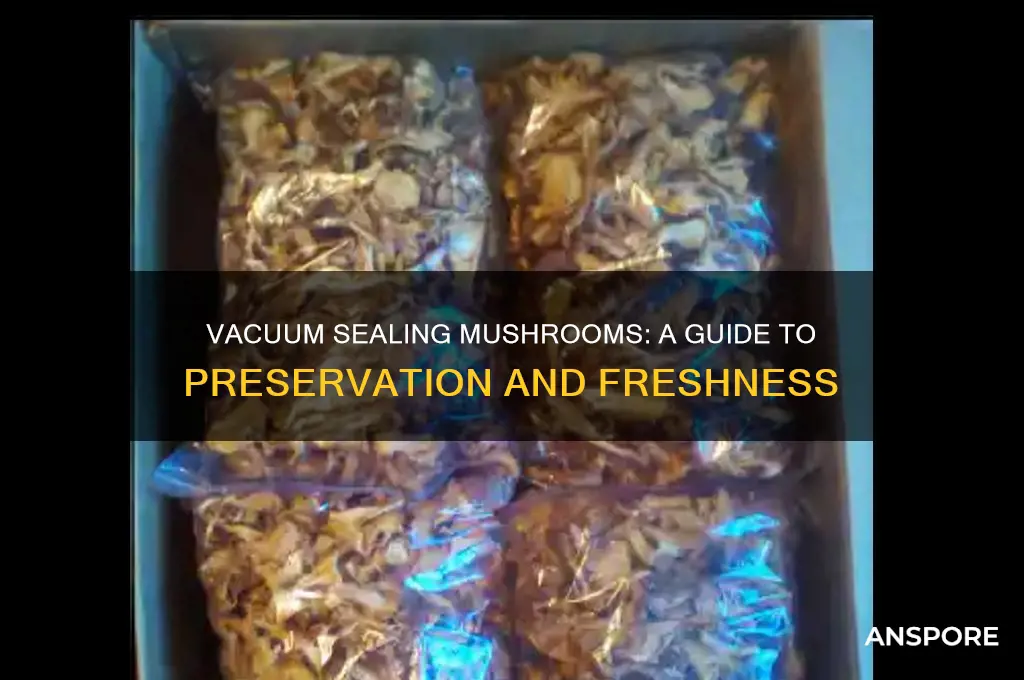 can mushrooms be vacuum sealed