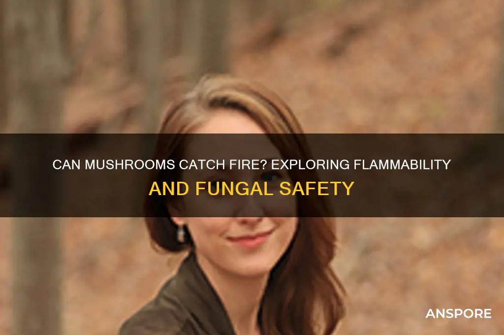 can mushrooms catch fire