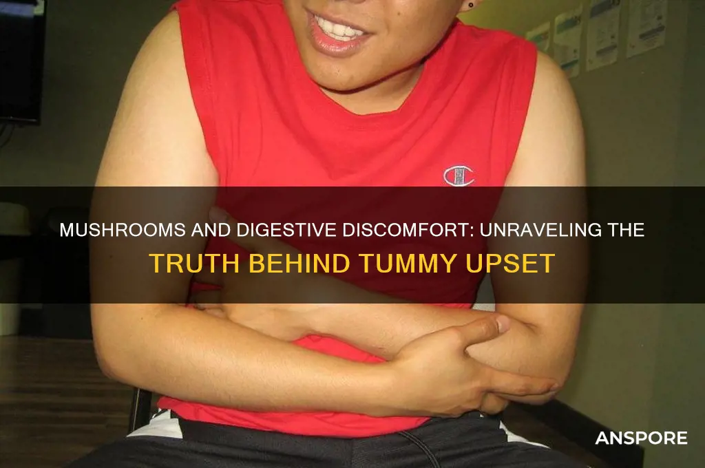 can mushrooms cause tummy upset
