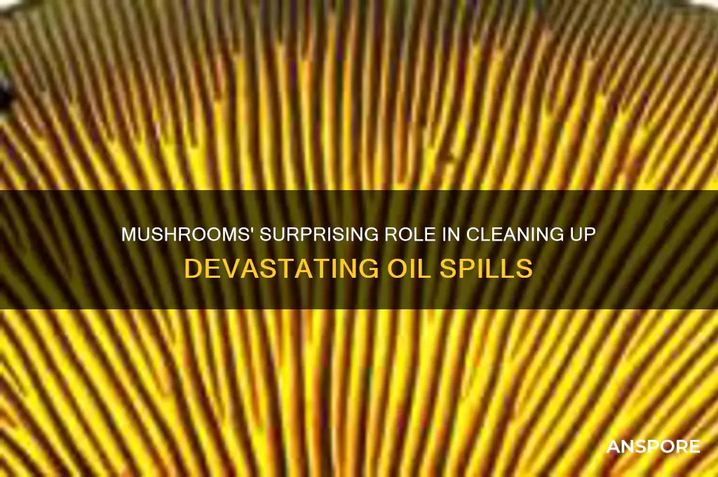 can mushrooms clean up oil spills