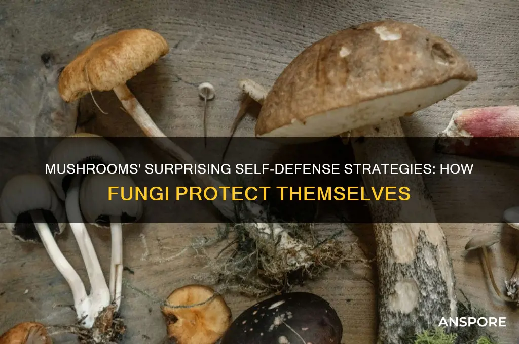 can mushrooms defend themselves