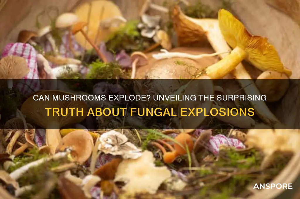 can mushrooms explode