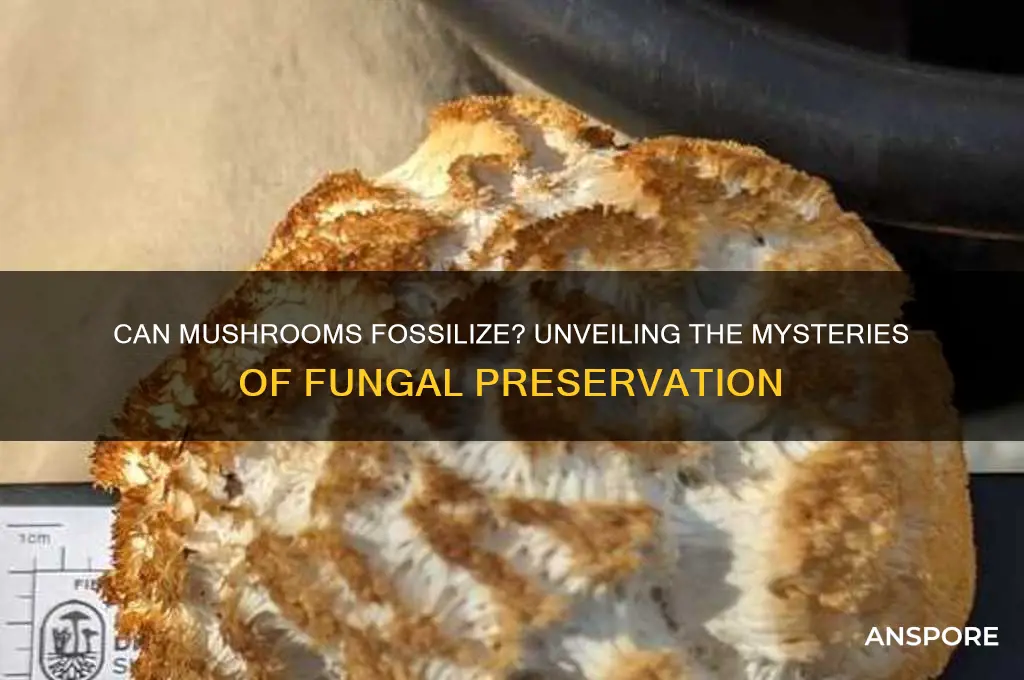 can mushrooms fossilize