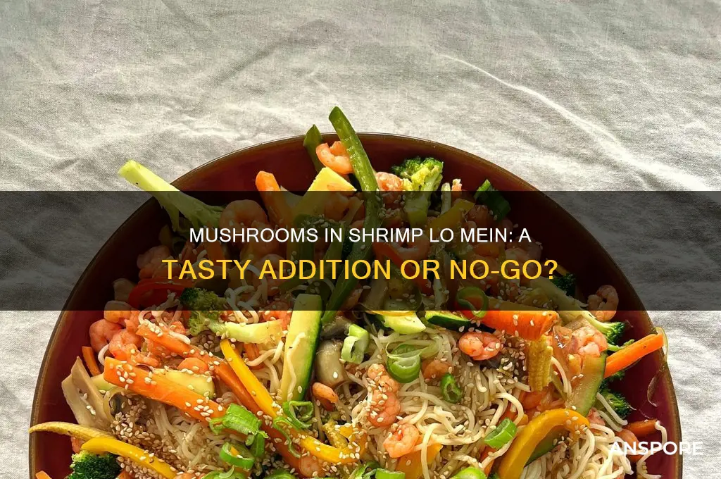 can mushrooms go in shrimp lo mein