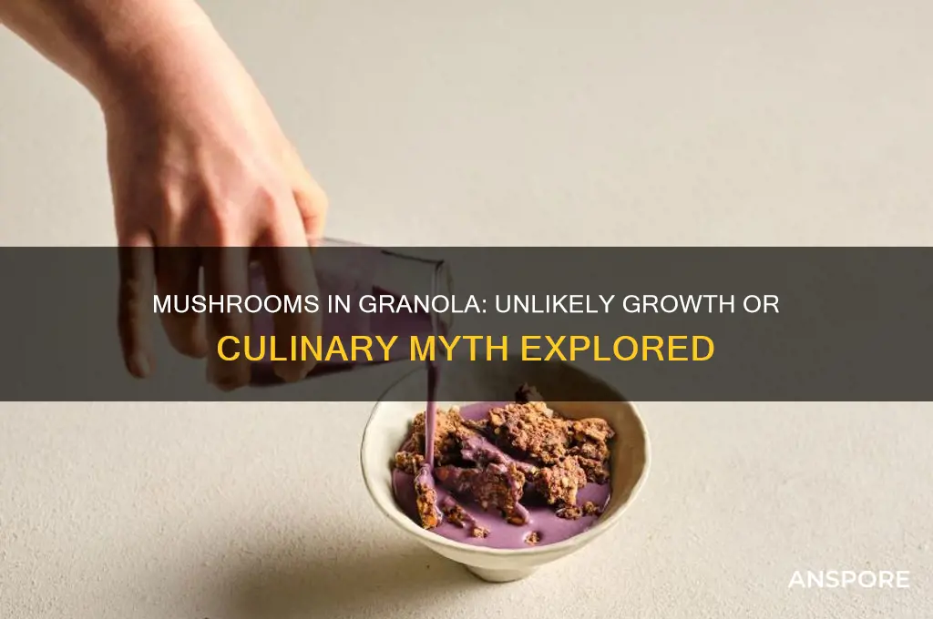 can mushrooms grow in granola