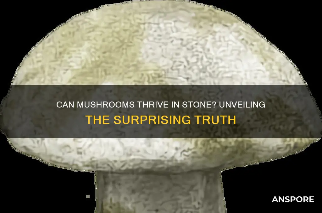 can mushrooms grow in stone