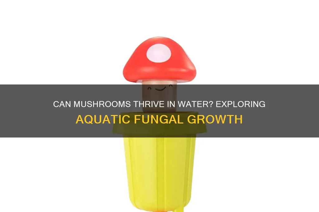 can mushrooms grow in water