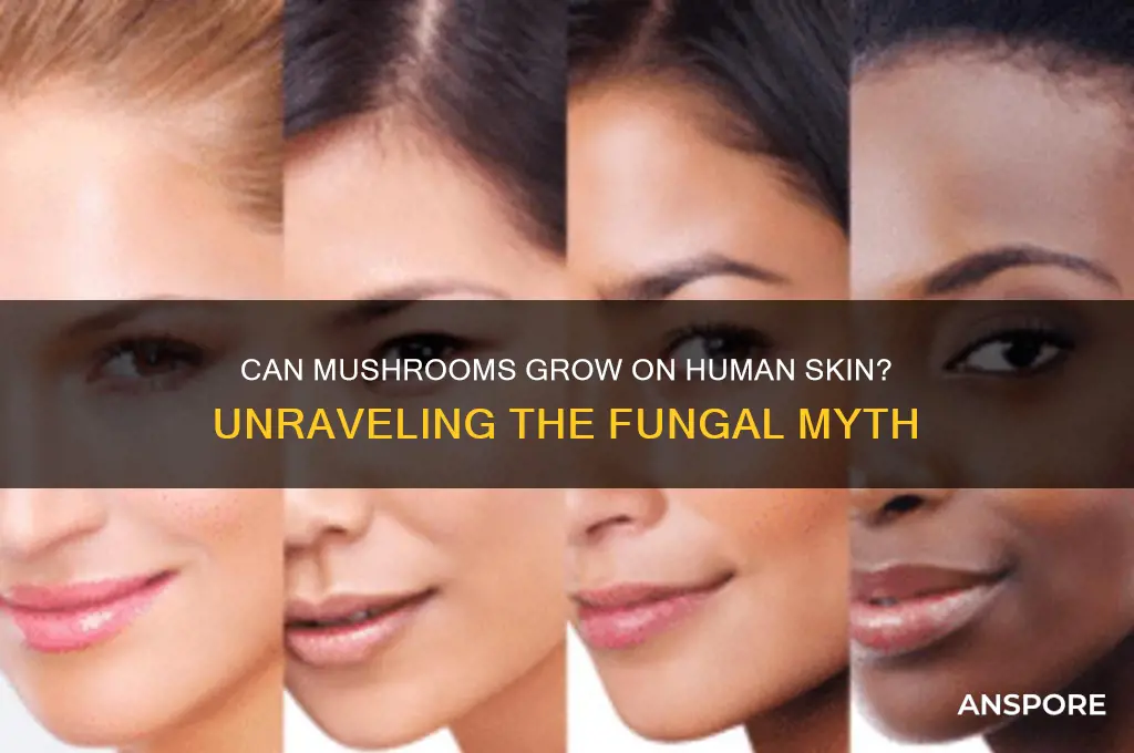 can mushrooms grow on body
