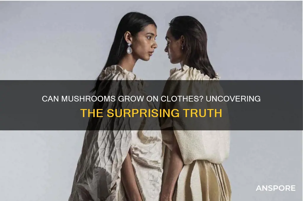 can mushrooms grow on clothes