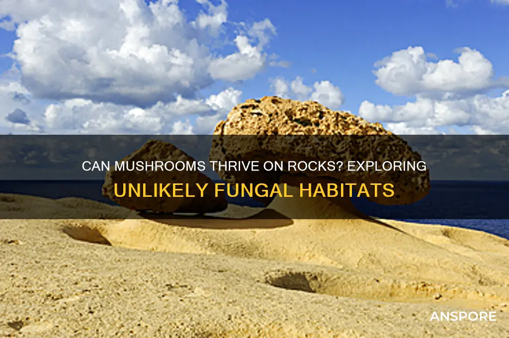 can mushrooms grow on rocls
