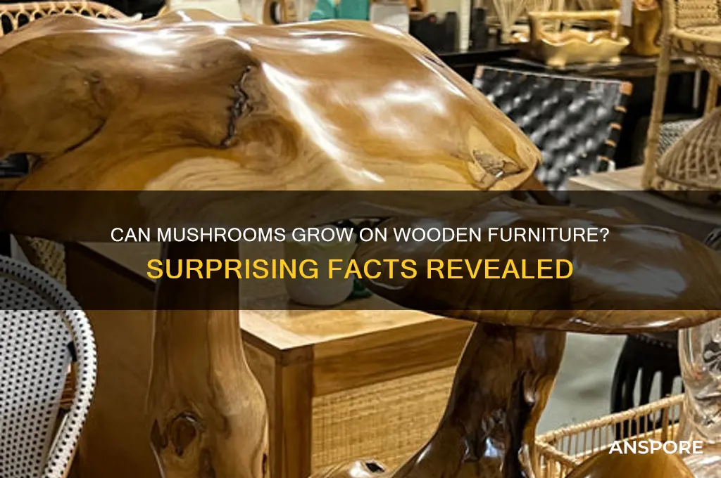 can mushrooms grow on wooden furniture