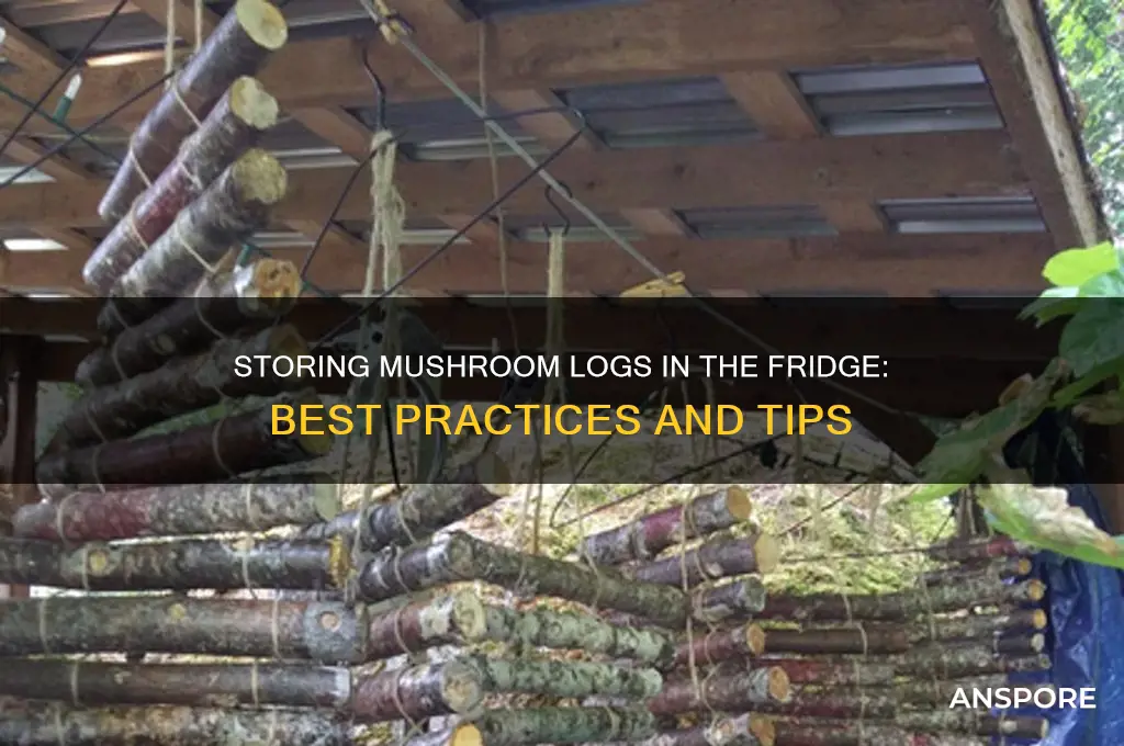 can mushrooms logs be stored in the fridge