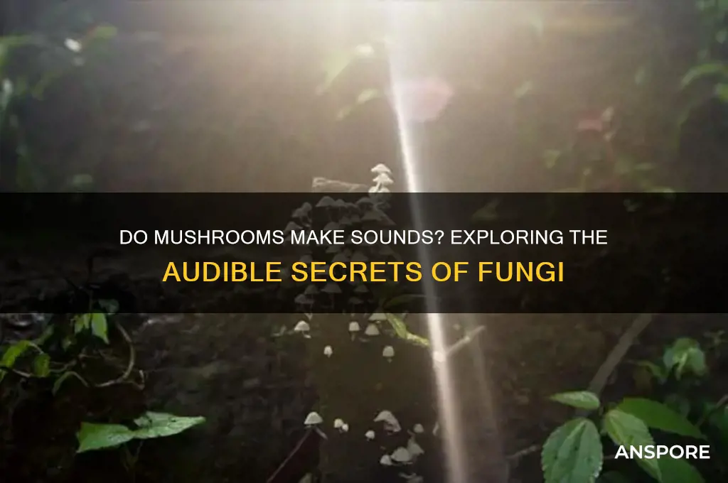 can mushrooms make sounds