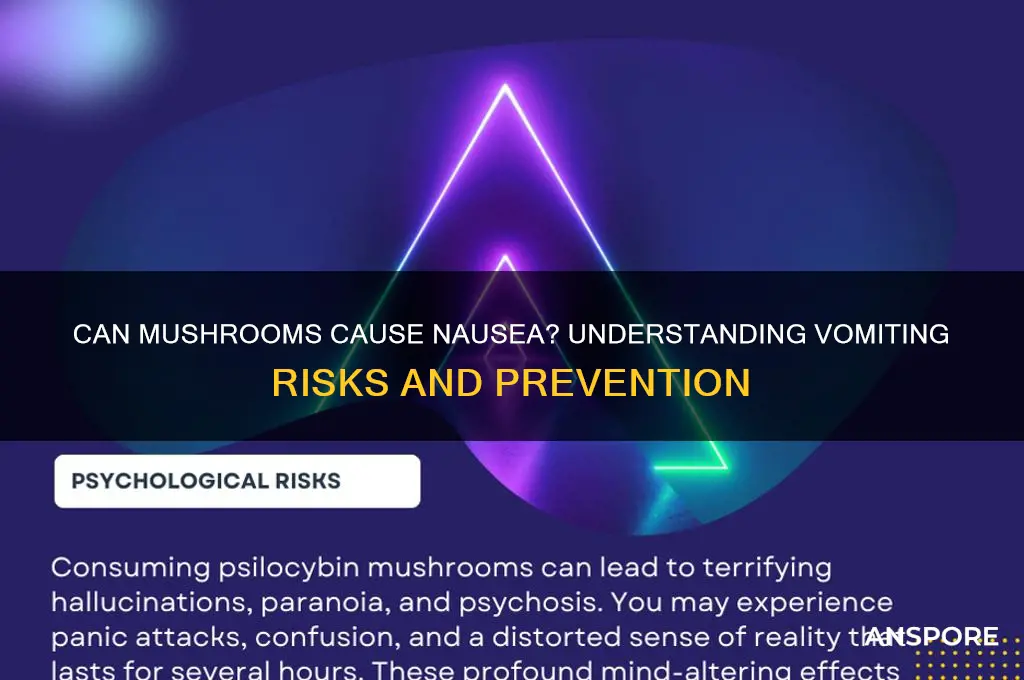 can mushrooms make you throw up