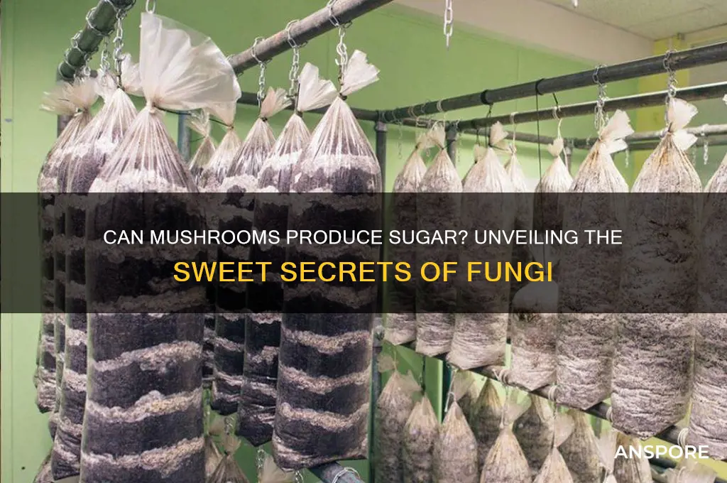can mushrooms produce sugar