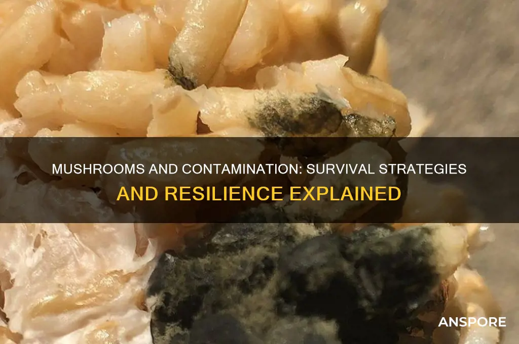 can mushrooms survve contamination