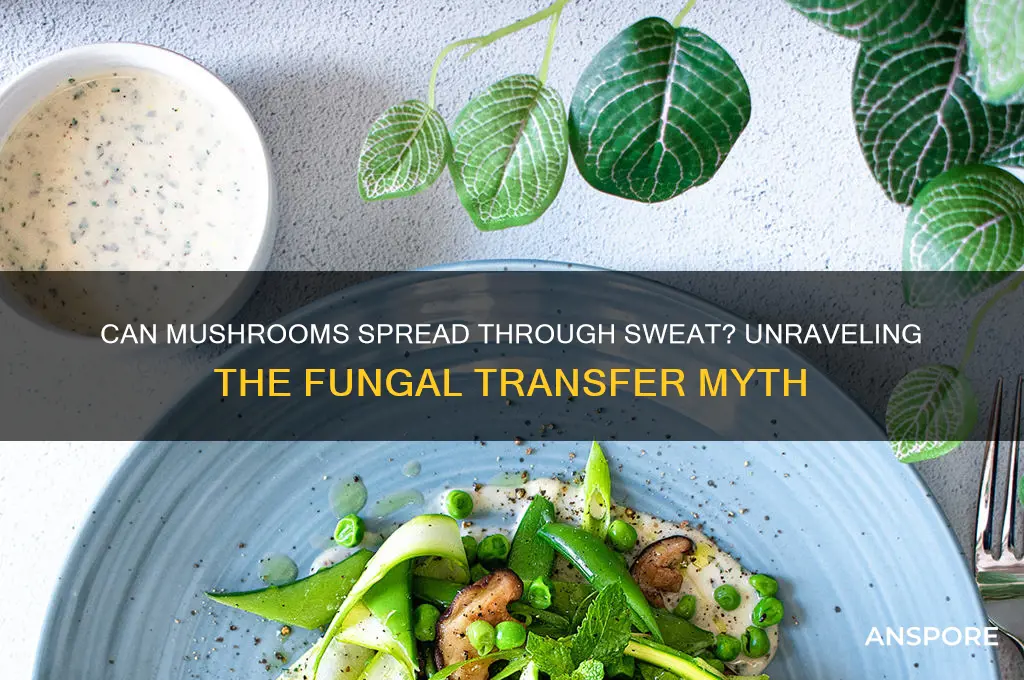 can mushrooms transfer through sweat