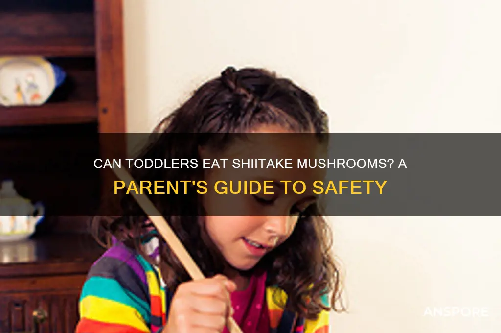 can my 1 year old have shitake mushrooms