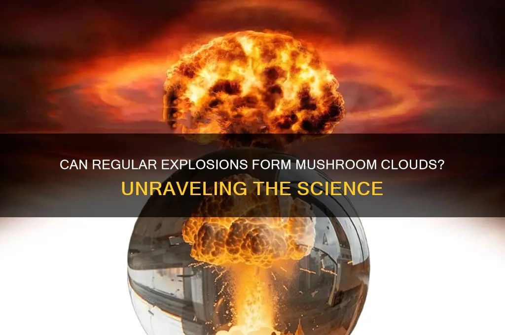 can normal explosions create a mushroom cloud