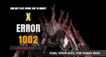 Fixing Spore DirectX Error 1002: Troubleshooting Guide for Gamers