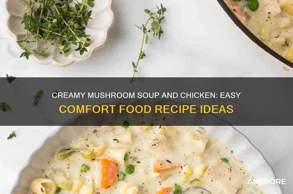 can of mushroom soup and chicken